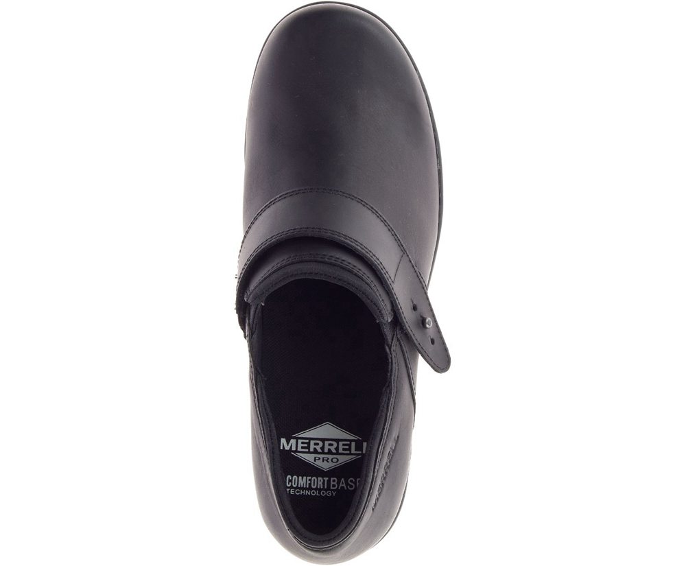 Merrell Slip Ons Damskie Czarne - Valetta Pro Moc Work - 362750-FPK